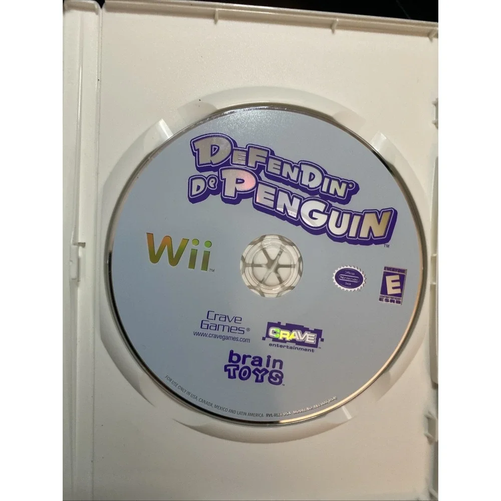 Defendin' De Penguin (Nintendo Wii, 2008) w/ Manual Included